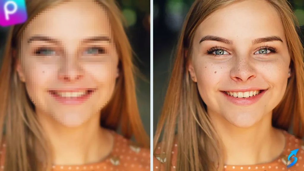 Remove photo blur with PicsArt